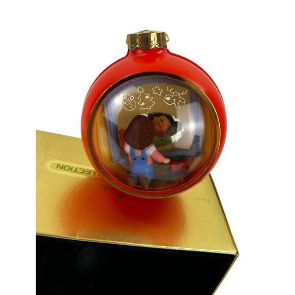 Hallmark Ornament Tree-Trimmer Collection Looking in Window 1970s Original Box - Picture 2 of 5